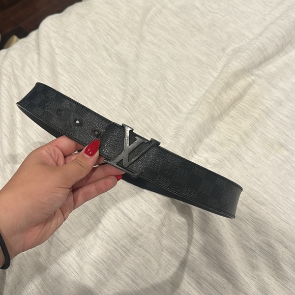 Louis Vuitton Damier Print Logo Men’s Belt *100% Authentic* - Picture 8 of 8